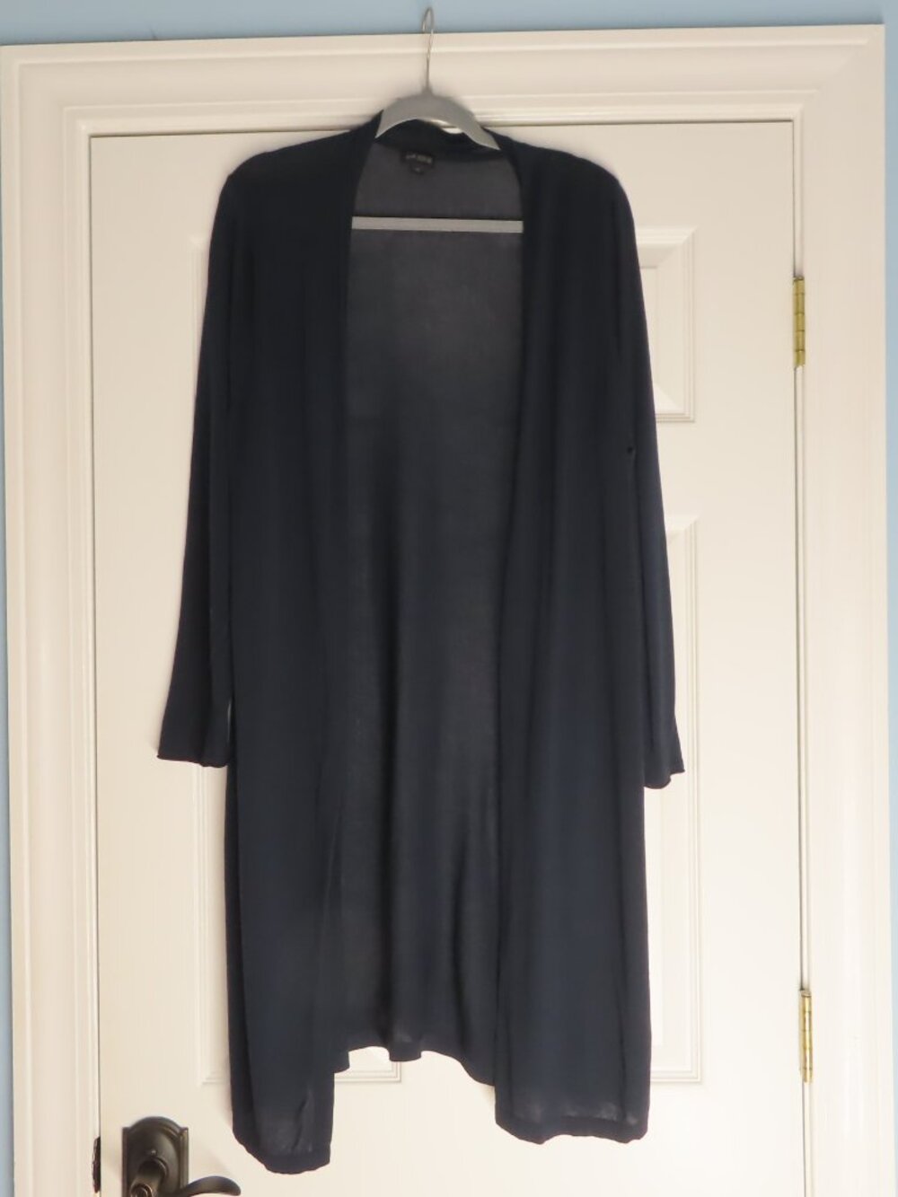 J. Jill Wearever Collection Cardigan Sweater Women's 1x Cotton Rayon Long Beachy